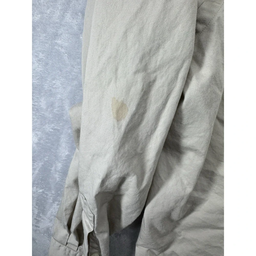 Polo‎ Ralph Lauren Blake Shirt Beige Cotton Button Down Long Sleeve Men's L READ